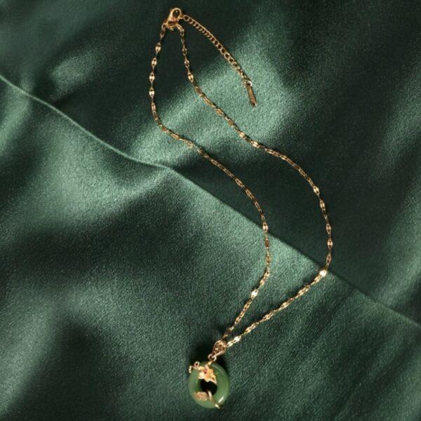 Jade Flower Pendant